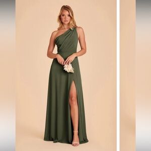 Birdy Grey Kira Olive One Shoulder Dress Size M